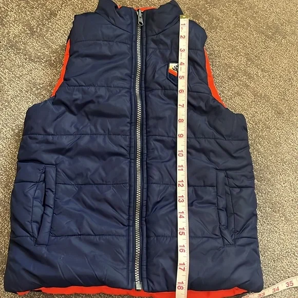 Hanna Andersson Reversible Puffer Vest Size 120 - Picture 4 of 14